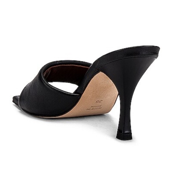 NEW Alohas Black Puffy Mule Size 39 Square Toe Heels - Picture 4 of 12